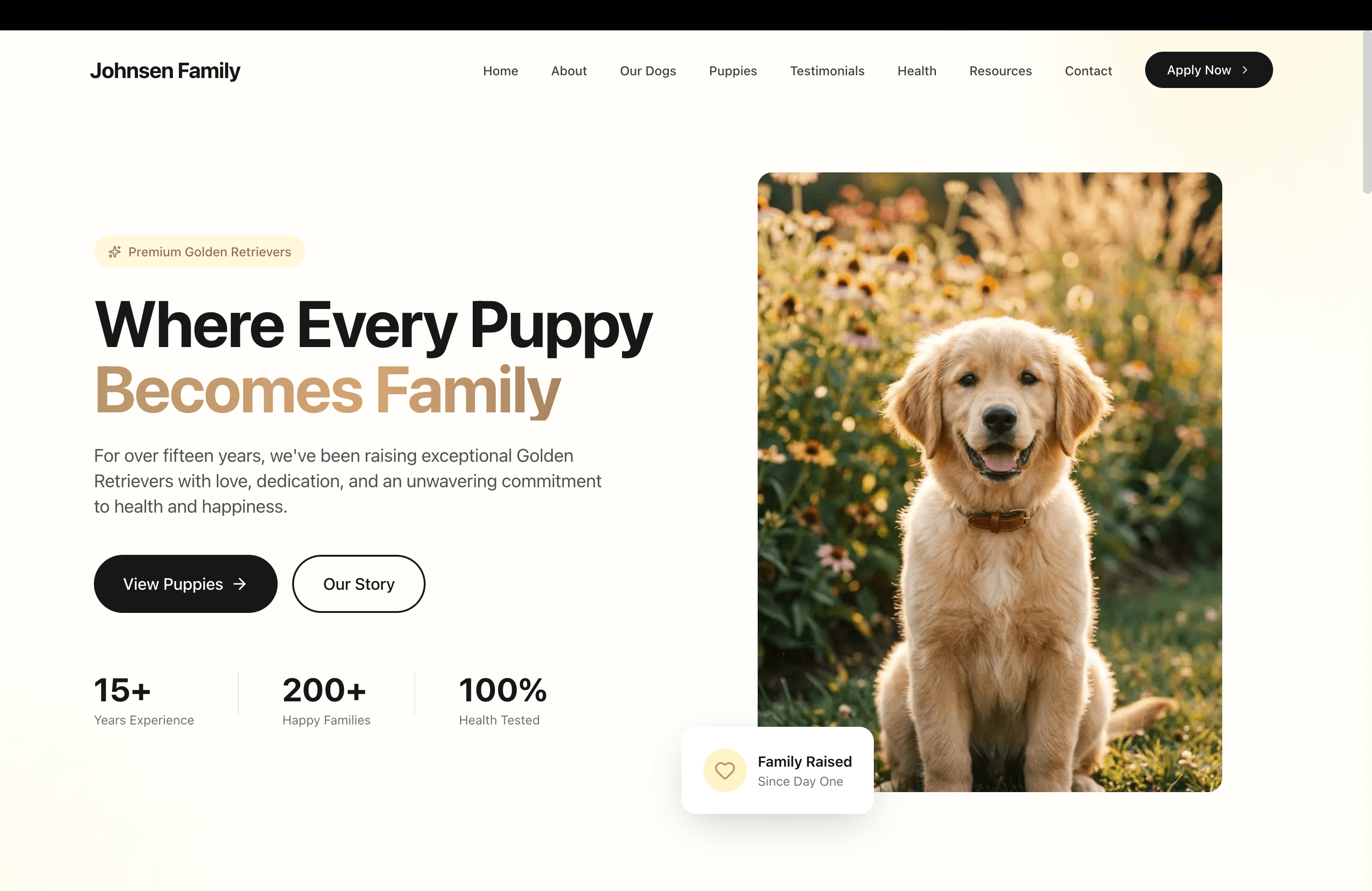 Johnsen Family Goldens